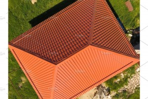 Создать мем: roof, оранжевая крыша из металла, крыша дома