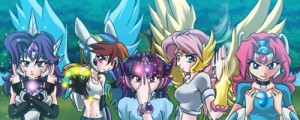 Создать мем: yugioh, mlp, mlp human