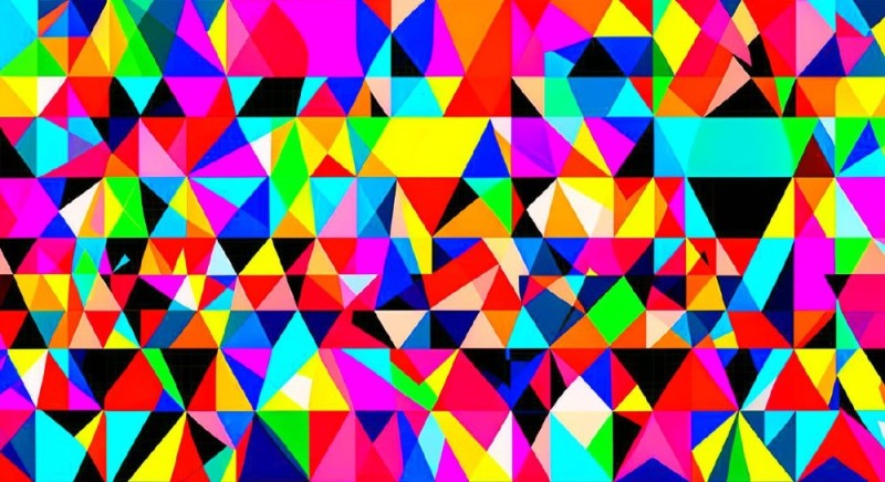 Create meme: geometric abstraction, triangles abstraction
