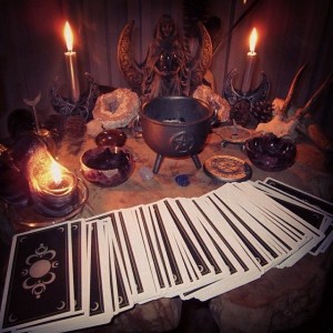 Create meme: magic and witchcraft, wiccan altar