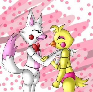 Create meme: fnaf, toy chica, the story of foxy