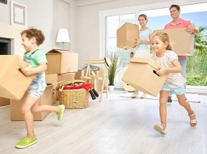 Create meme: moving house, Moving Home, happy family moving