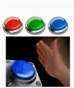Create meme: button, blue button, button