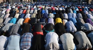 Create meme: a religious person, prayer of the Muslims, Eid al Fitr
