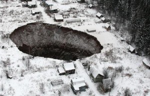 Create meme: Crater in Solikamsk