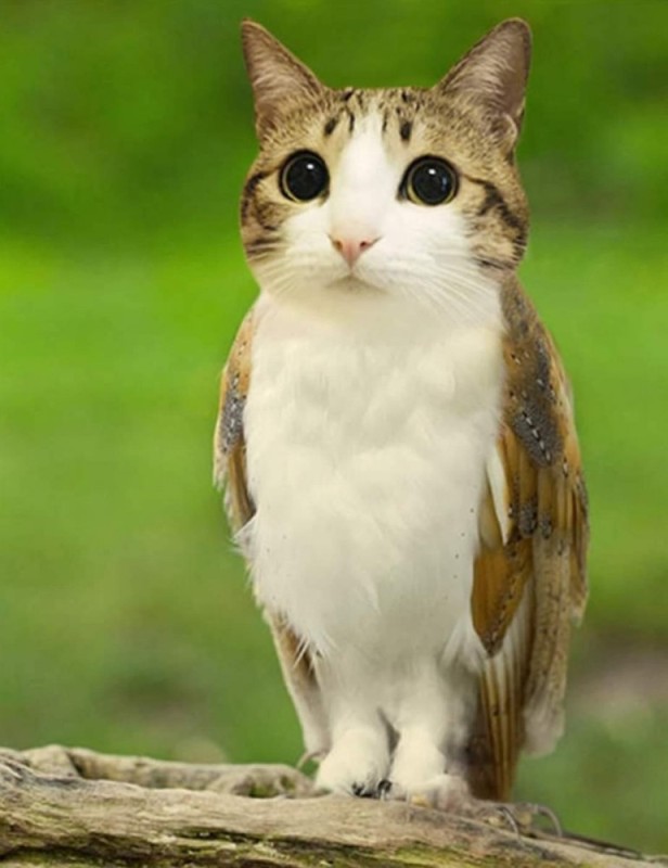 Create meme: kotosov, the owl cat, animals 