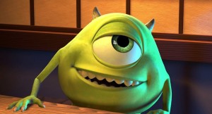 Create meme: Mike wazowski original, Mike wazowski meme, Mike wazowski sleeping