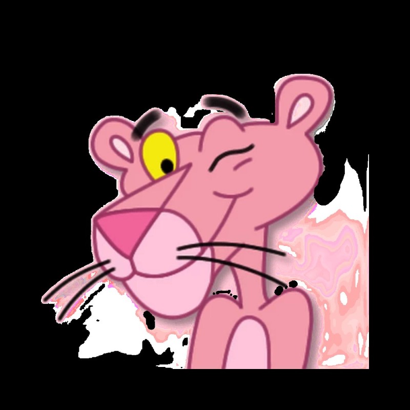 Создать мем: розовый тигр из мультфильма, pantera rosa, розовая пантера мультик
