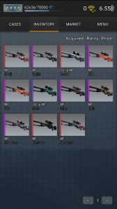 Create meme: pictures of inventory in cs go, WUA dragon lore in your inventory, cool inventory of case opener