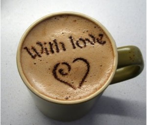 Create meme: coffee morning, coffee, drawings on coffee