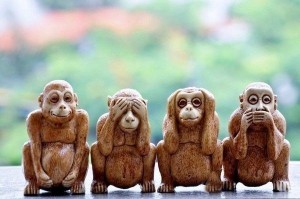 Создать мем: не слышу зла, четыре обезьяны, сидзару четвертая обезьяна