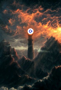 Создать мем: властелин колец око саурона, башня саурона, властелин колец башня саурона братство