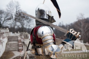Create meme: the hounskull knight, Royal suit of armor, armor of the middle ages