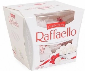Создать мем: рафаэлло конфеты розовые, конфеты raffaello 150г, конфеты raffaello с миндальным орехом, 150 г