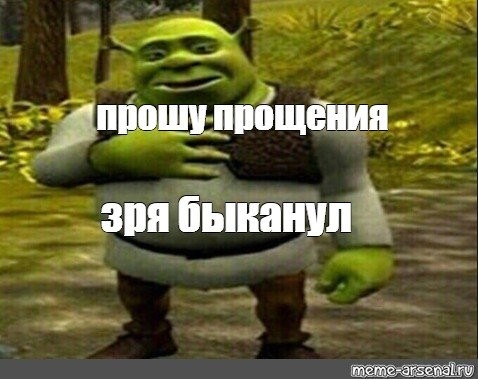 Create meme: I beg your pardon I was wrong, nothing bikanel Shrek, Shrek 