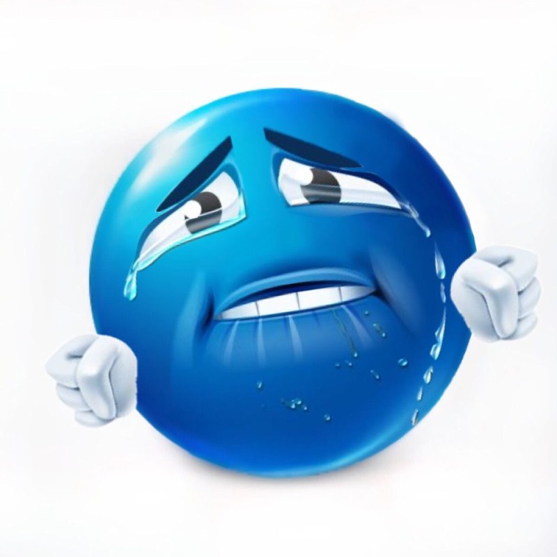 Create meme: tears smiley face, blue smiley face with a wink, smiley blue