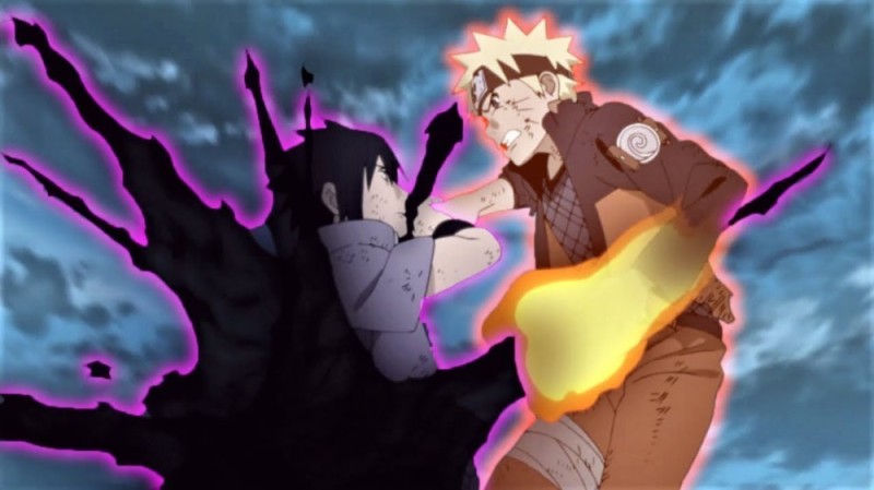 Create meme: the battle of Naruto and Sasuke, naruto vs Sasuke the last battle, Naruto and Sasuke last battle