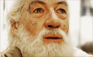 Create meme: Gandalf smiles, Gandalf cries, Gandalf nods