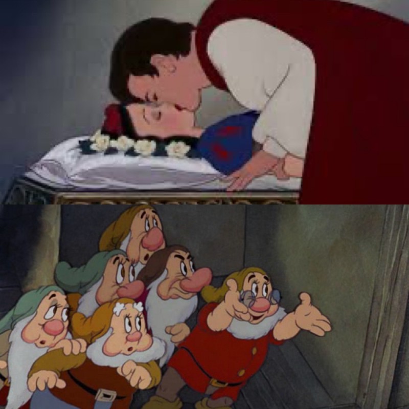 Create meme: The dwarf from Snow White and the Seven dwarfs, from disney cartoons, Snow White and the Seven Dwarfs 1937 prince