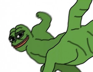 Create meme: Pepe the frog, meme toad, pepe frog punch