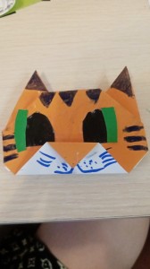 Создать мем: поделка кот оригами, оригами поделки, оригами мордочка тигра
