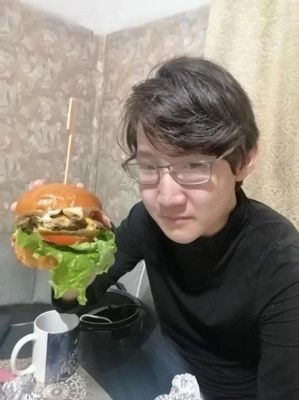 Create meme: hamburger , burger mobile, people 