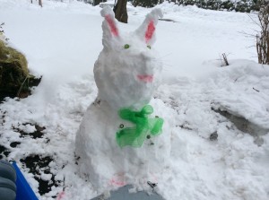 Create meme: Snow sculpture, beautiful snowmen out of the snow photo, Christmas buildings snow in kindergarten