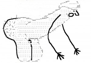 Create meme: draw points, cave dublyansky scheme, the image on points with figures horse