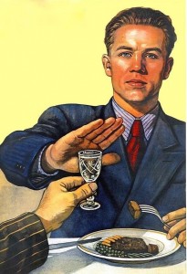 Create meme: teetotaler, pictures drinkers, Soviet posters about sobriety
