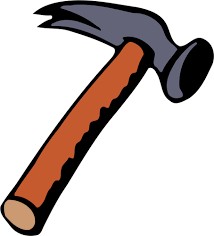 Create meme: a hammer pattern on a transparent background, drawing hammer, hammer drawing for kids