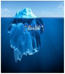 Create meme: icebergs under water diver, the tip of the iceberg, iceberg