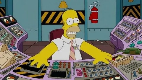 Создать мем: гомер симпсон на атомной станции, симпсоны, гомер симпсон на работе