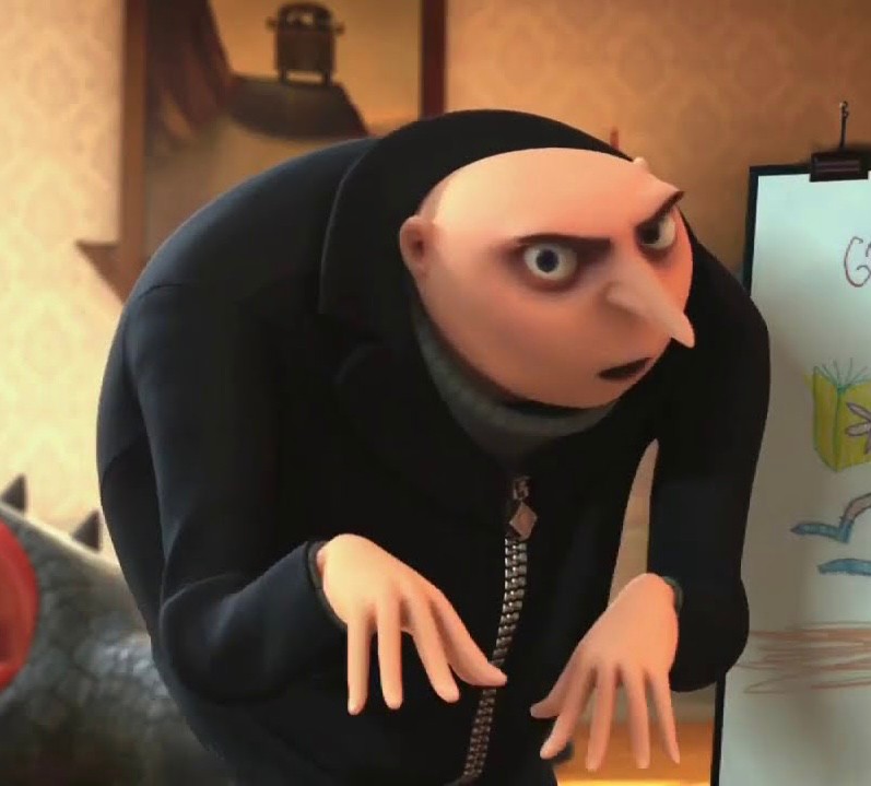 Create meme: GRU from despicable, despicable me 