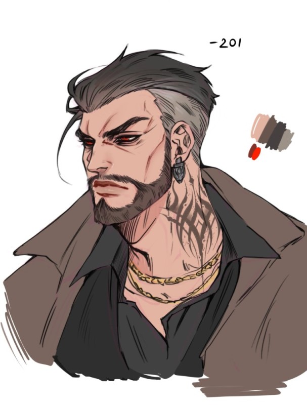 Create meme: Hanzo shimada art, hanzo shimada, Hanzo Shimaly