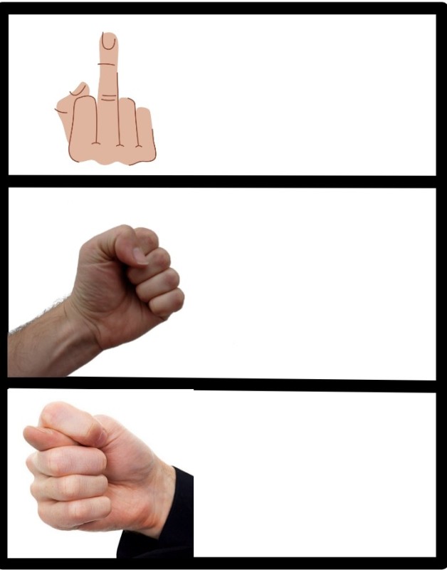 Create meme: hand , guys fingers, finger 
