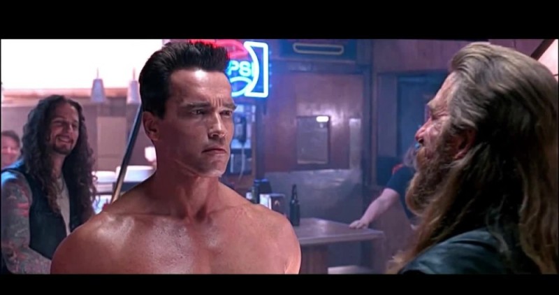 Create meme: Schwarzenegger terminator 2, I need your clothes , Arnold Schwarzenegger terminator 