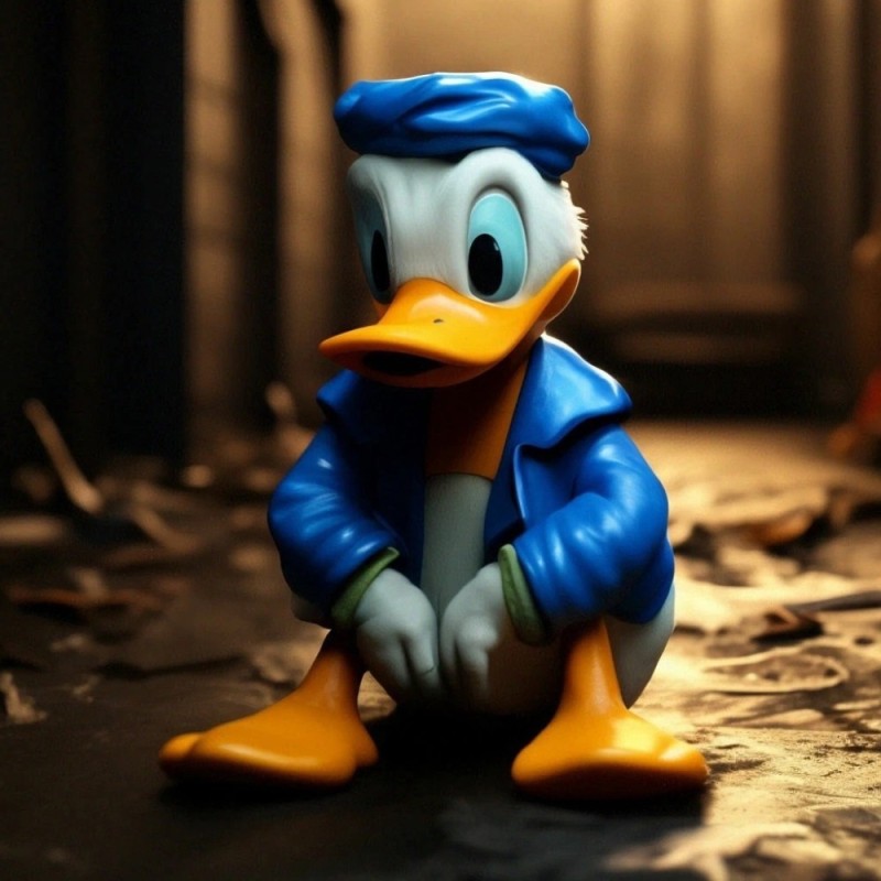 Create meme: Donald Duck 3D model, duck donald, donald