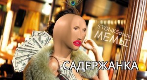 Создать мем: мемы стонкс садержанка, мемы, девушка