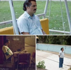 Create meme: screenshot, meme Pablo Escobar sad, Pablo Escobar