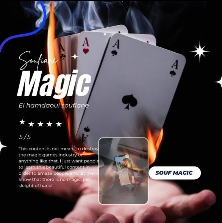 Создать мем: magic trick, покер арт, игральные карты в огне