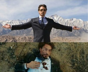 Create meme: iron man meme, Robert Downey Jr iron man, Tony stark hand in hand