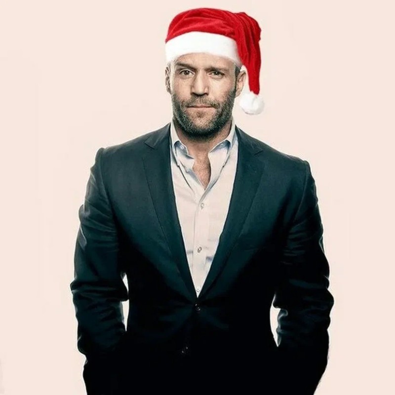 Создать мем: jason statham christmas, джейсон, стэтхэм новый год