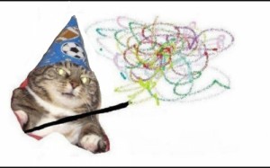 Create meme: vzhuh and, risovac, cat wizard