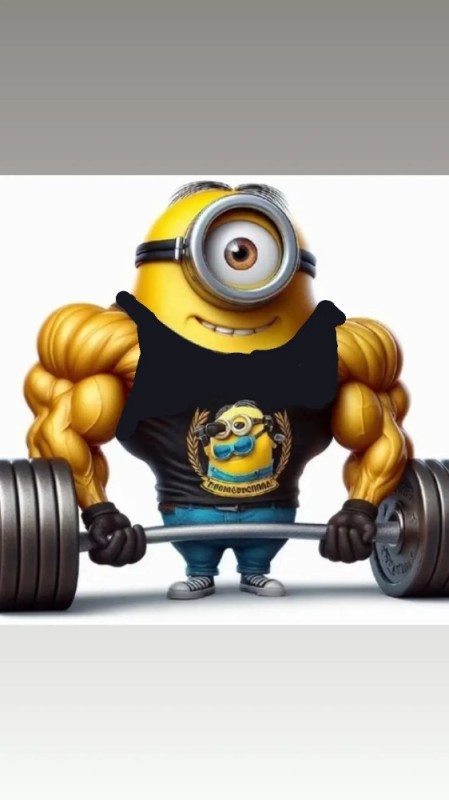 Create meme: pumped up minion, minion Jock, pitching minions