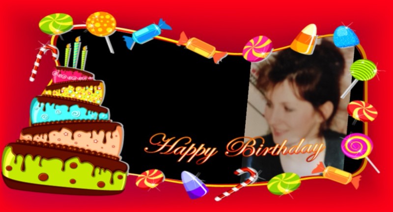 Create meme: Birthday, happy birthday frame, tatiana gabova
