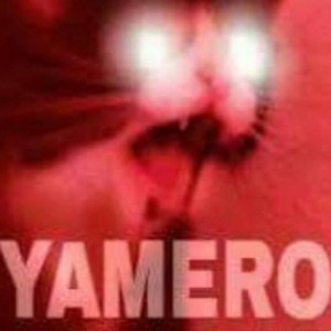 Создать мем: yamete мем, masaka мем, кот с красными глазами мем