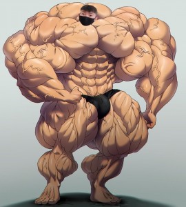 Create meme: bodybuilder, muscle growth