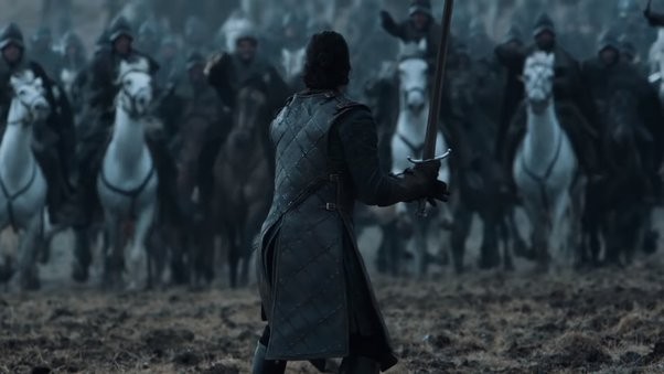 Create meme: a frame from the movie, battle of the bastards, John snow's battle of the bastards