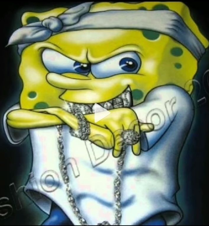 Create meme: spongebob rapper, spongebob the gangster, spongebob the gangster