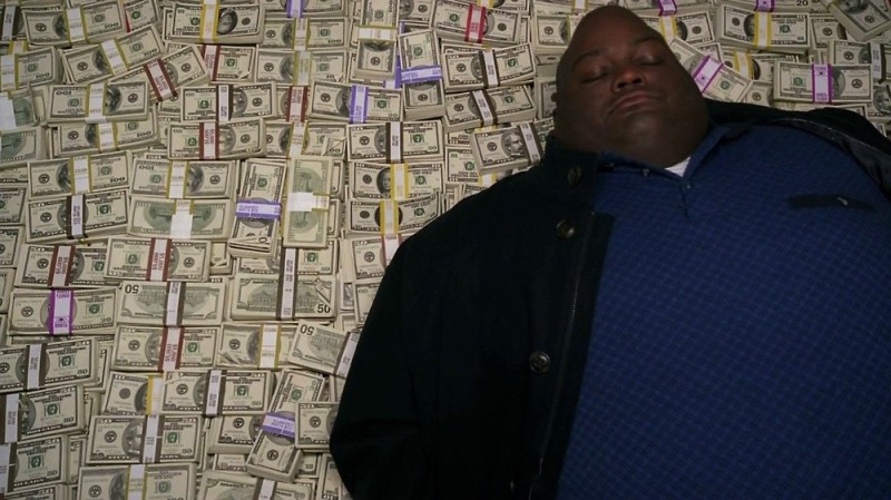 Create meme: the negro is lying on the money, the winds are on the money, Lavelle Crawford Breaking Bad